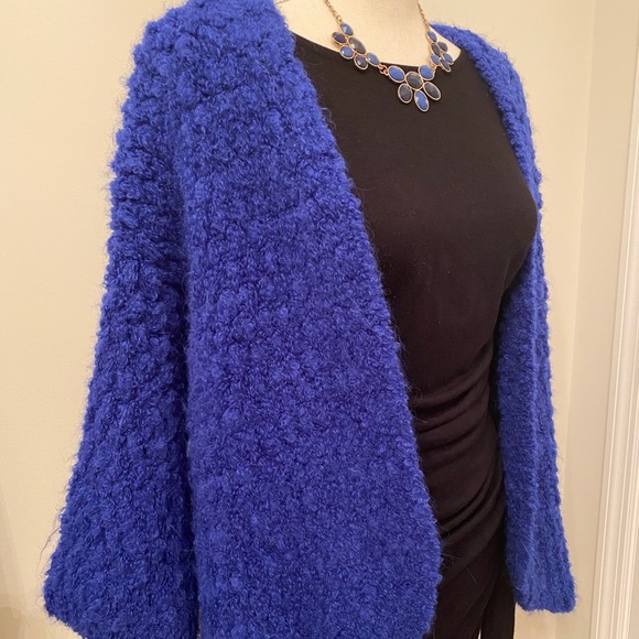 Evelyn Monteza Baby Alpaca Blue Cardigan - Picture 4 of 12